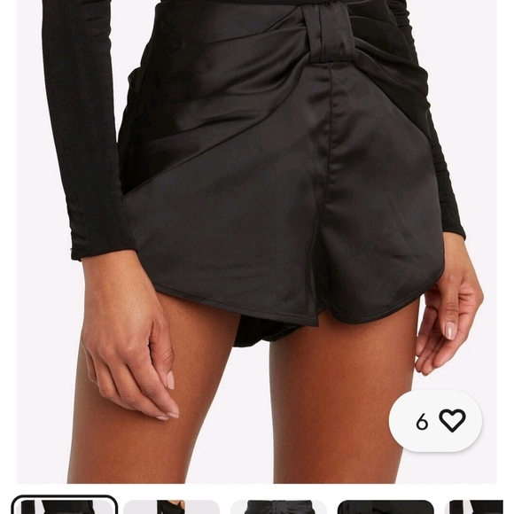 Jonathan Simkhai Black High Waist Women's Shorts - Picture 1 of 2